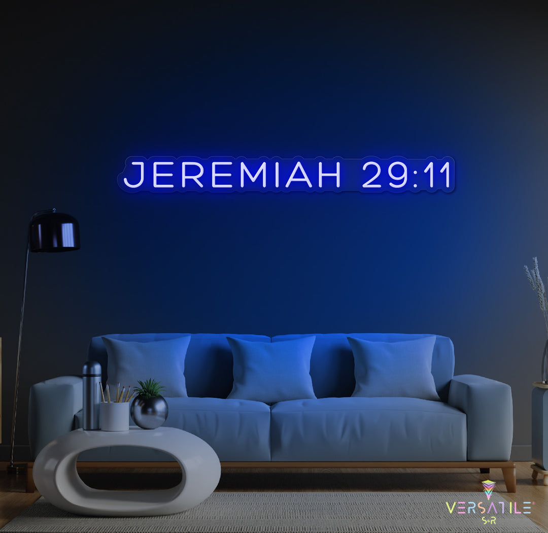 JEREMIAH 29:11 Neon Sign