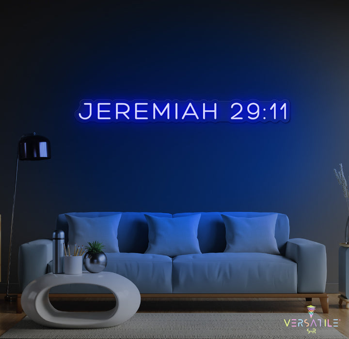 JEREMIAH 29:11 Neon Sign