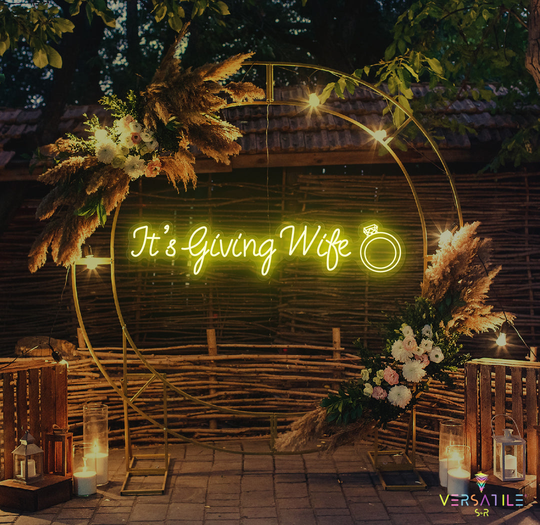 It's Giving Wife Neon Sign