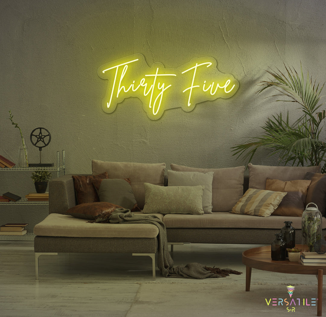 Thirty Five Birthday Neon Sign
