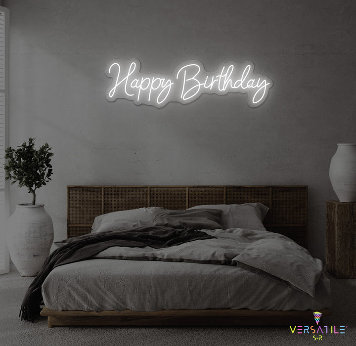 Happy Birthday Neon Sign