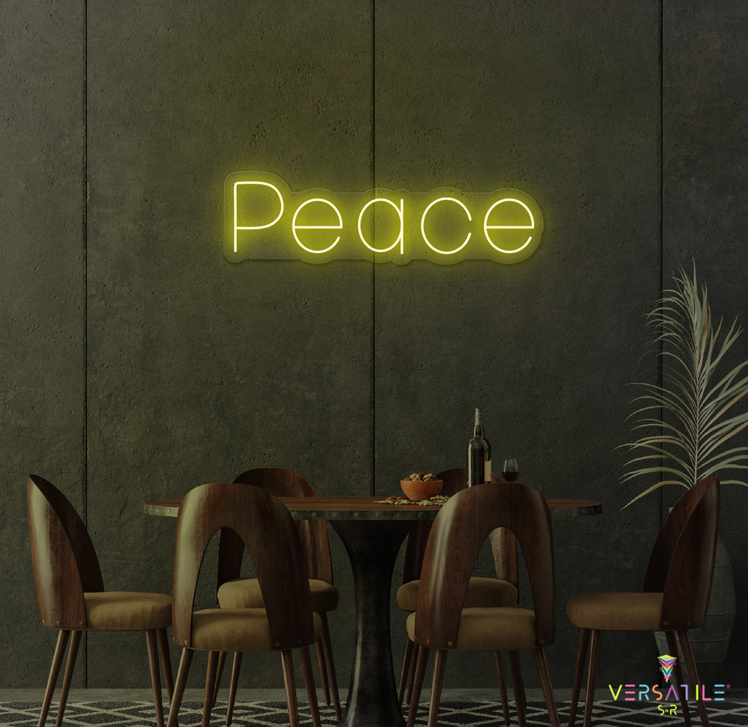 Peace Neon Sign