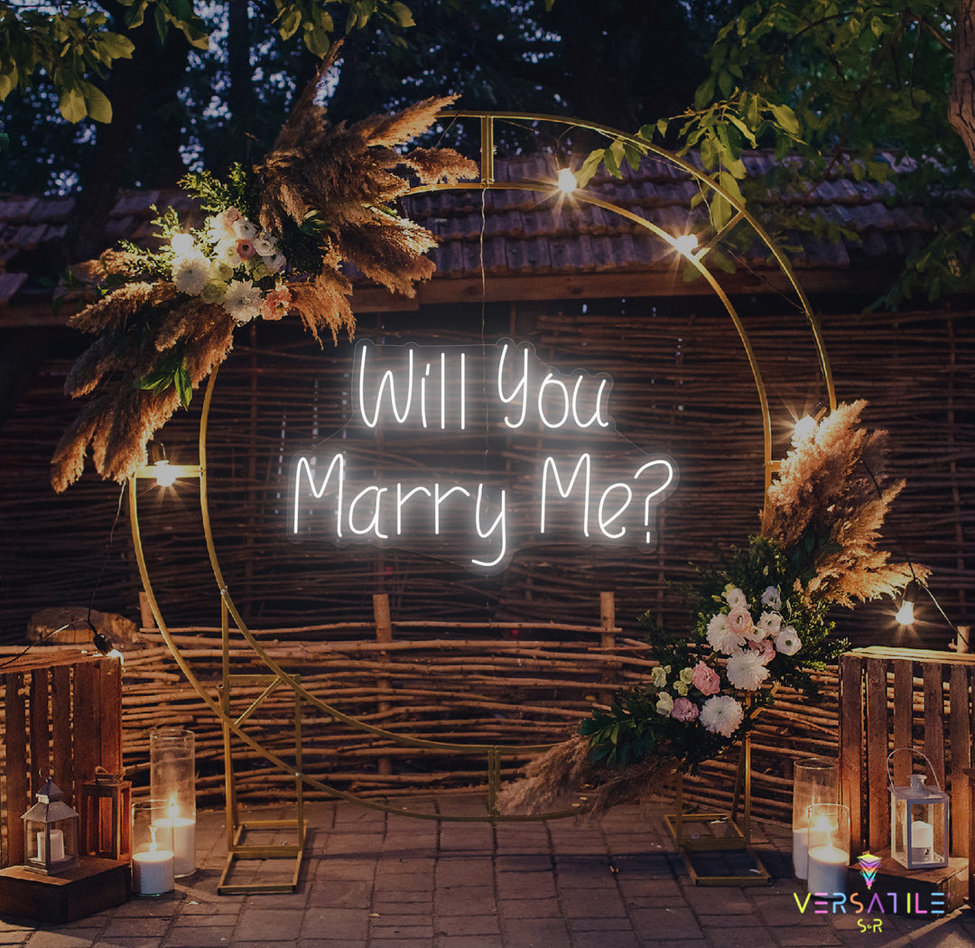 Will You Marry Me? Neon Sign