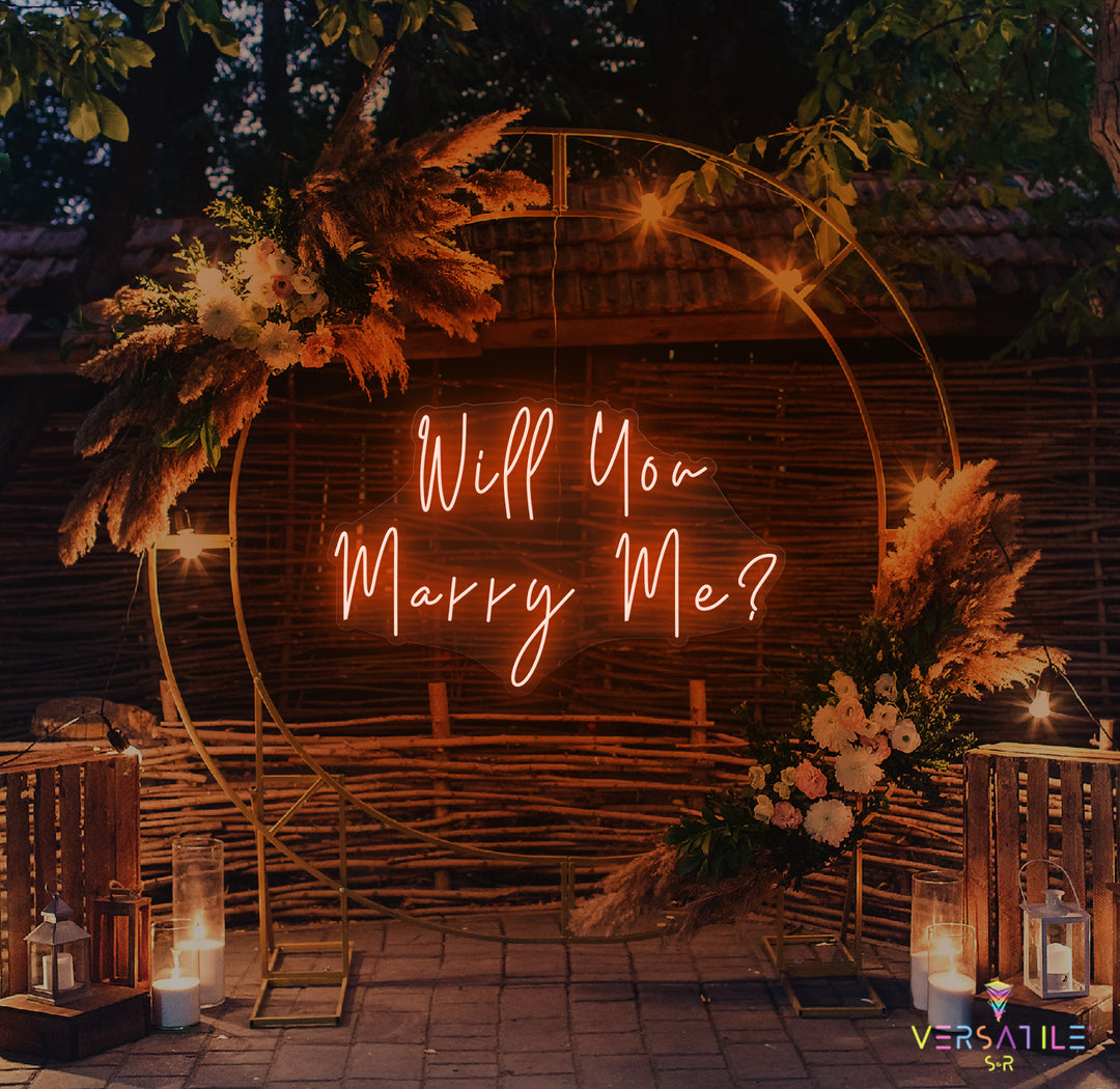 Will You Marry Me? Neon Sign