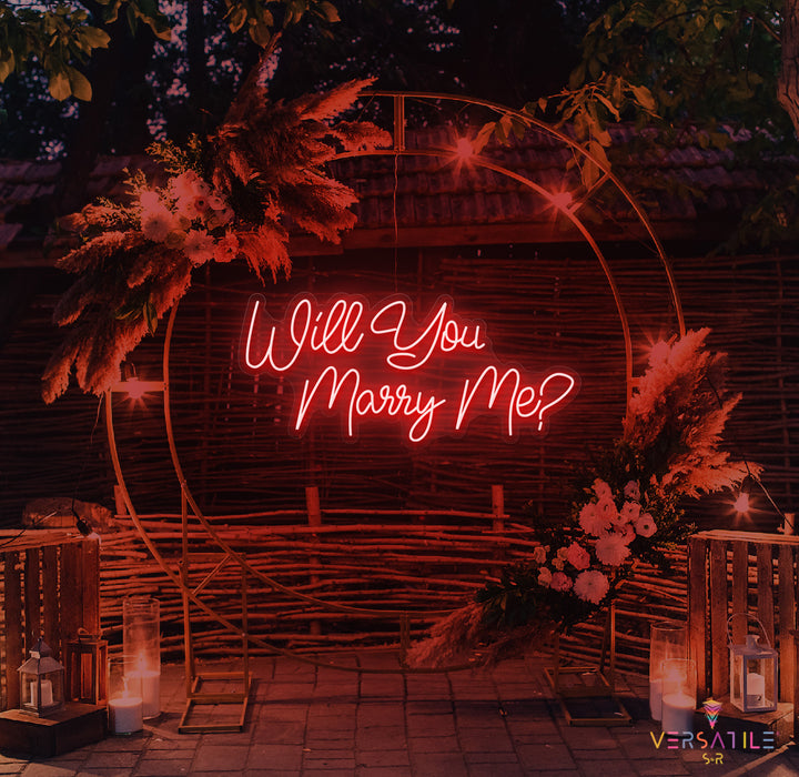 Will You Marry Me? Neon Sign