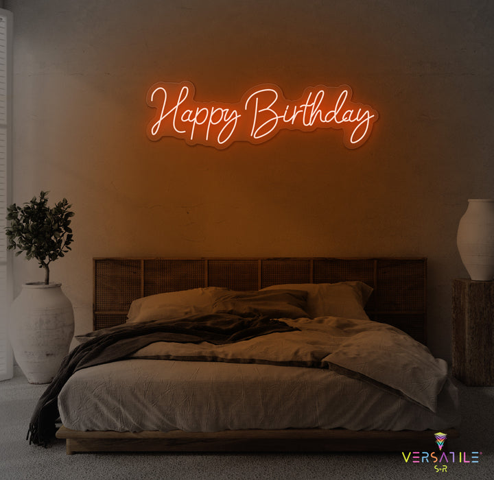 Happy Birthday Neon Sign