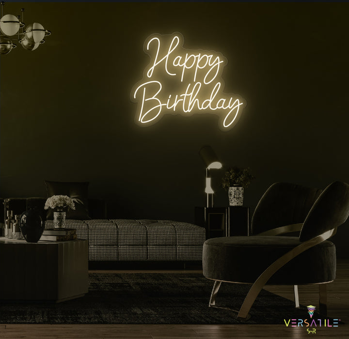Happy Birthday Neon Sign
