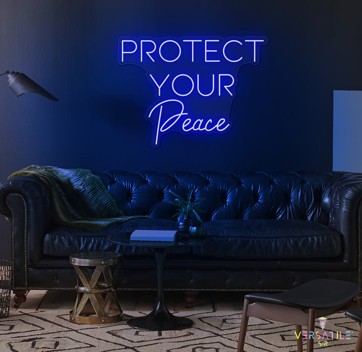 Protect Your Peace Neon Sign