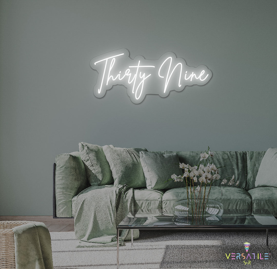 Thirty Nine Birthday Neon Sign