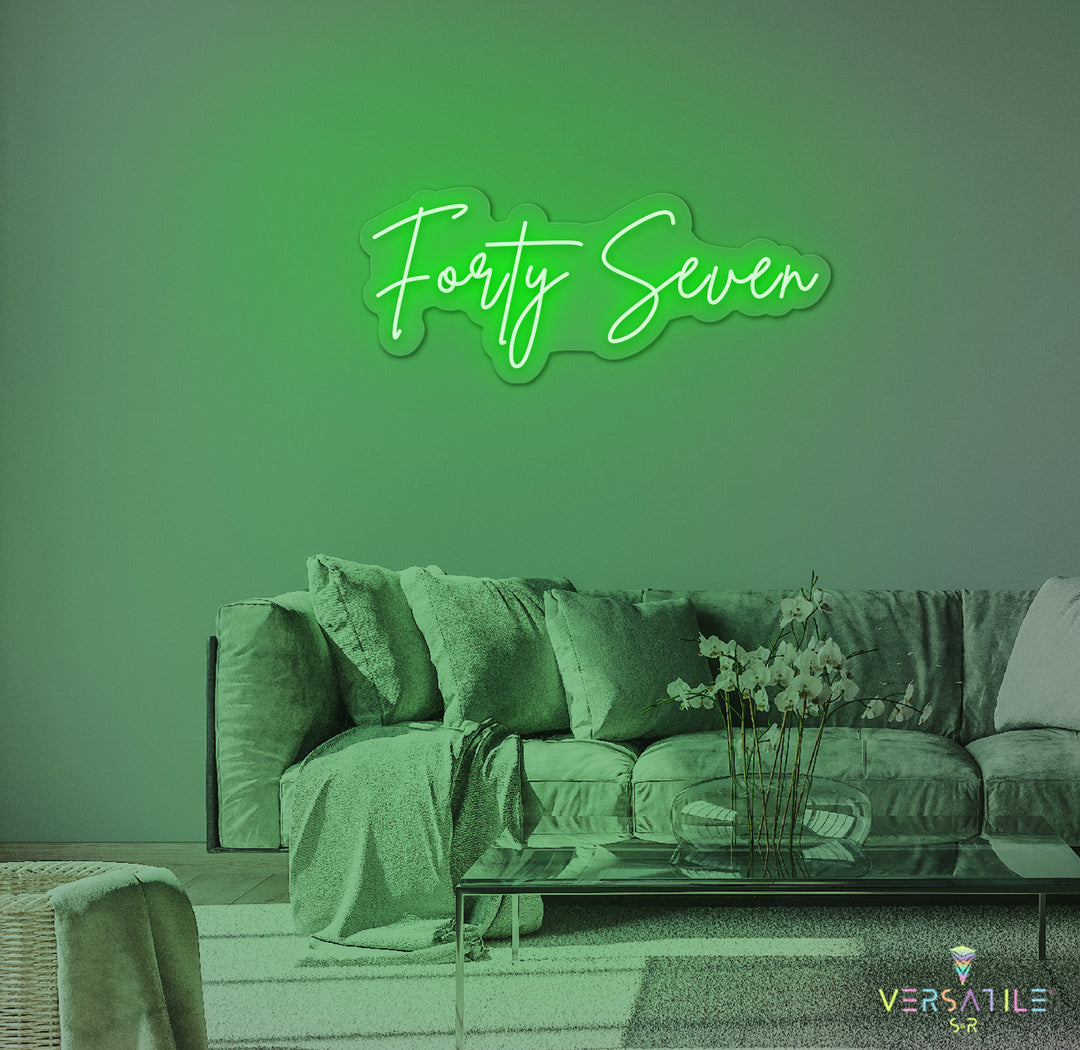 Forty Seven Birthday Neon Sign