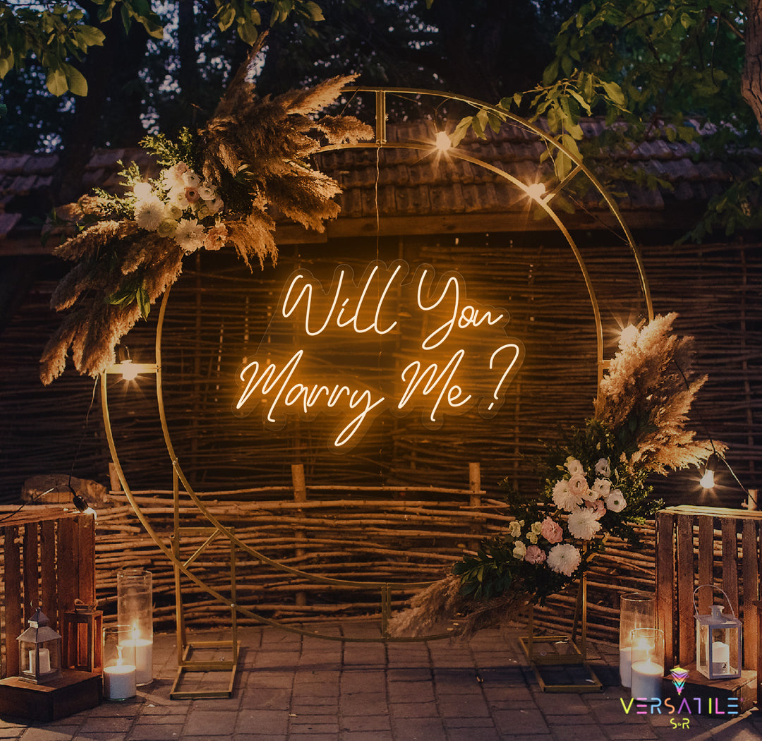 Will You Marry Me? Neon Sign