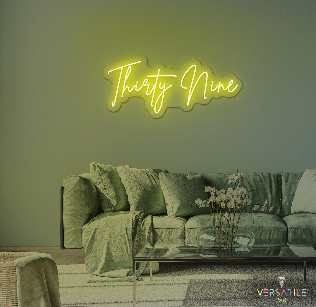 Thirty Nine Birthday Neon Sign
