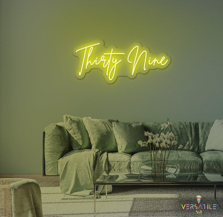 Thirty Nine Birthday Neon Sign
