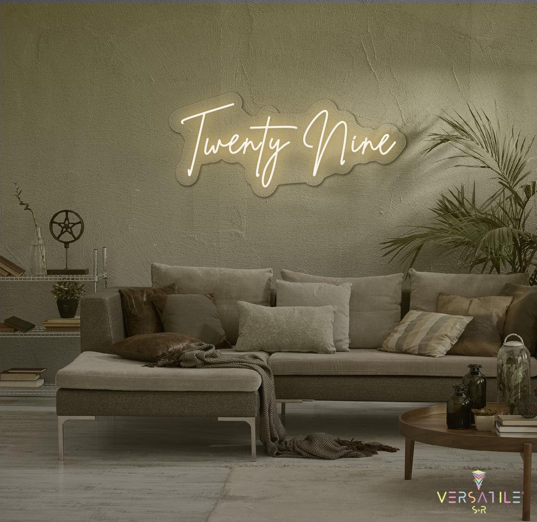 Twenty Nine Birthday Neon Sign
