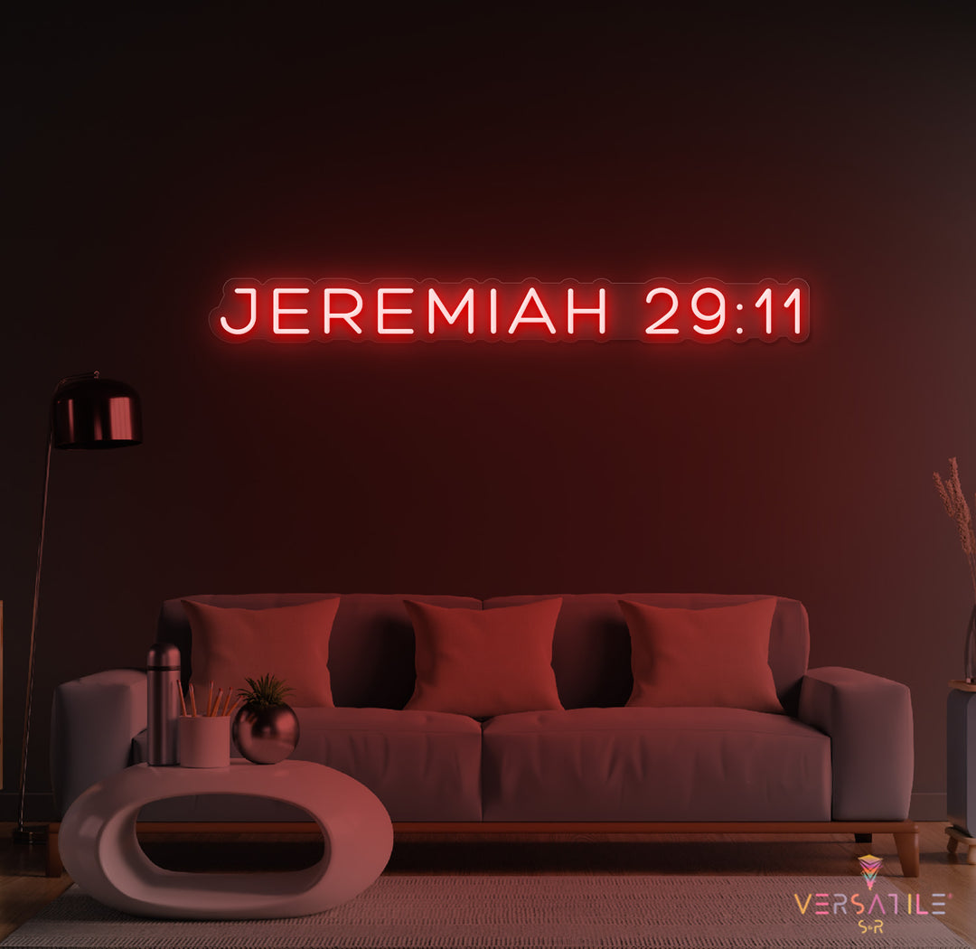 JEREMIAH 29:11 Neon Sign