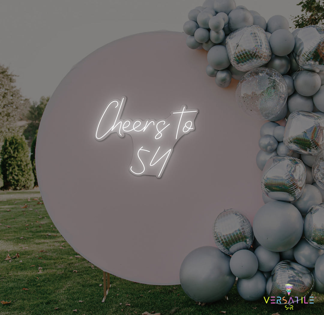 Cheers to 54 Neon Sign
