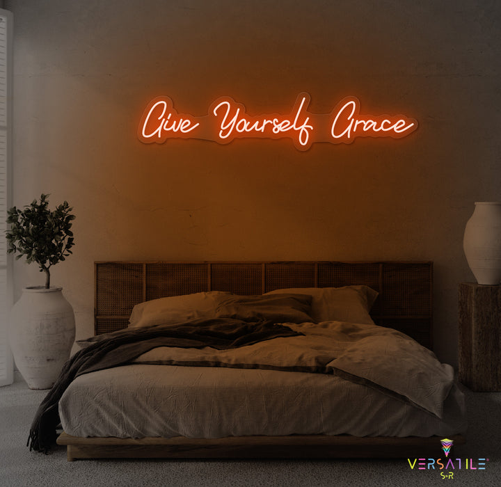 Give Yourself Grace Neon Sign