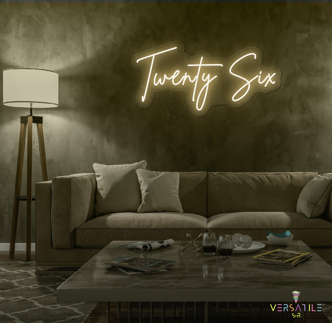 Twenty Six Birthday Neon Sign