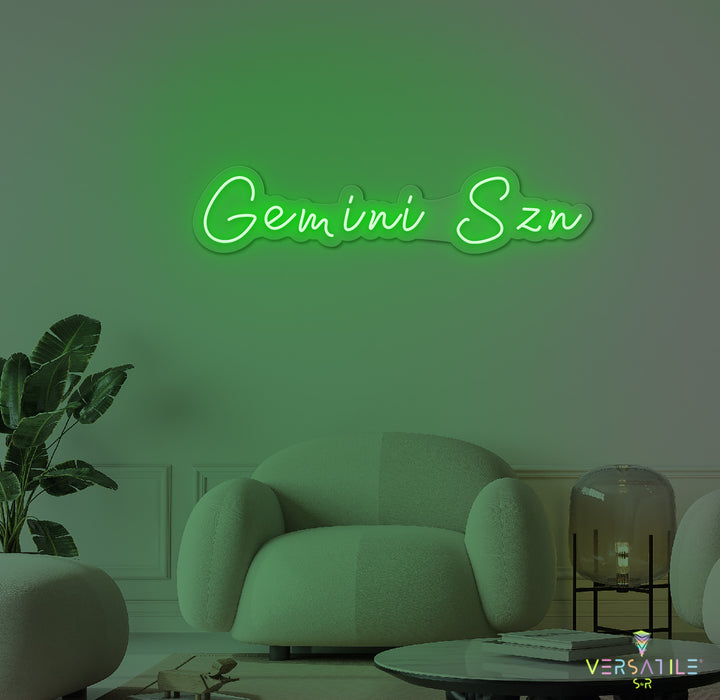 Gemini SZN Neon Sign