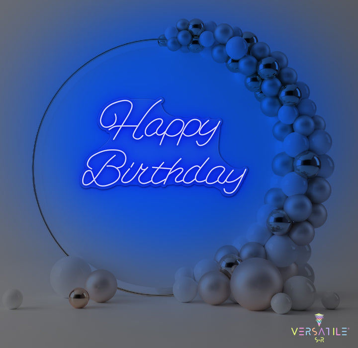 Happy Birthday Neon Sign