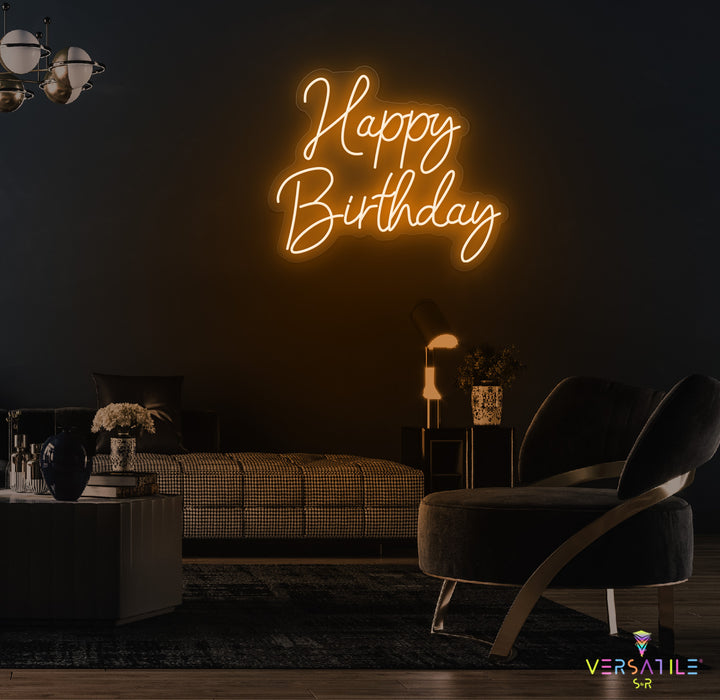 Happy Birthday Neon Sign