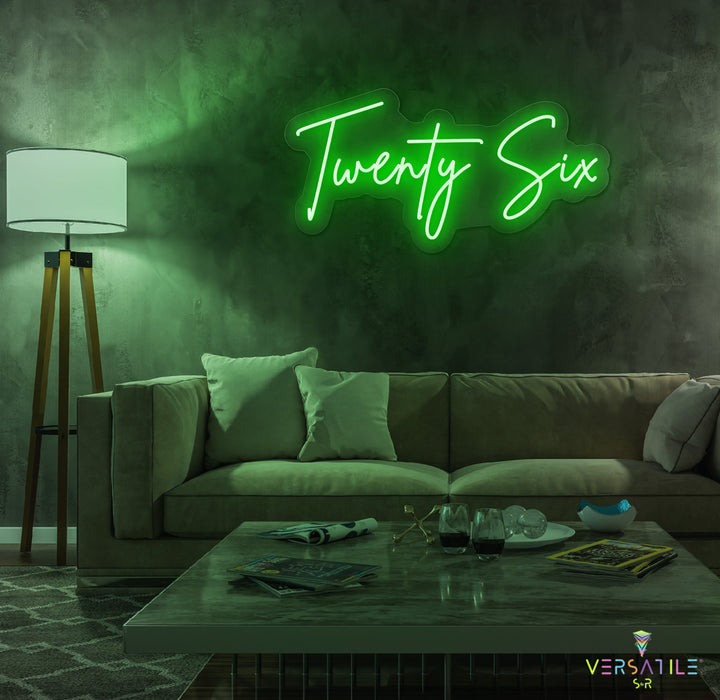 Twenty Six Birthday Neon Sign