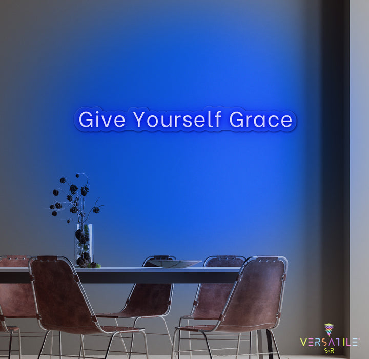 Give Yourself Grace Neon Sign