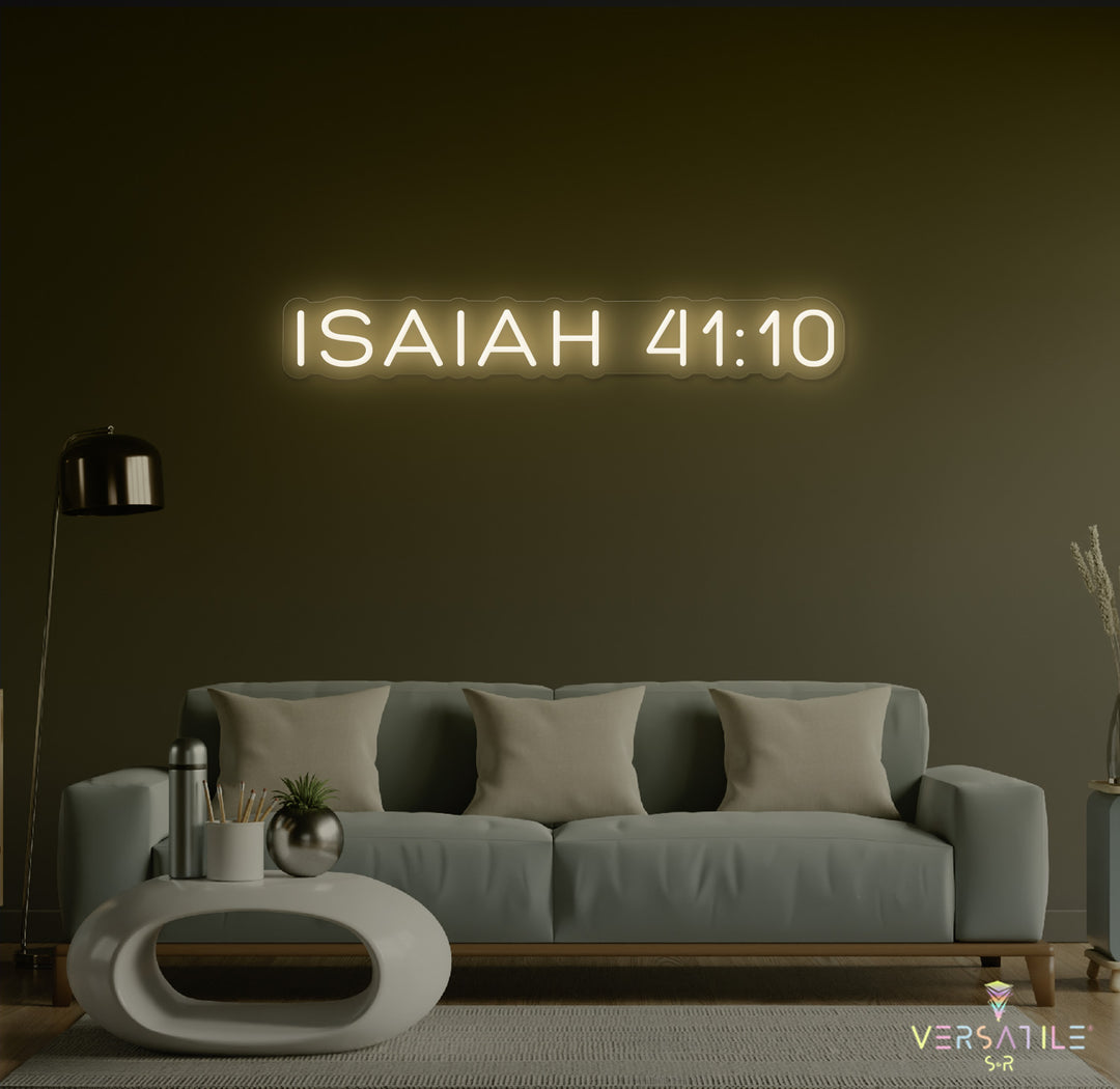 Isaiah 41:10 Neon Sign