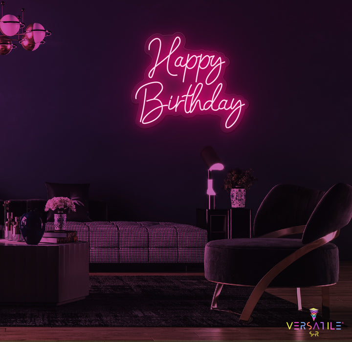 Happy Birthday Neon Sign