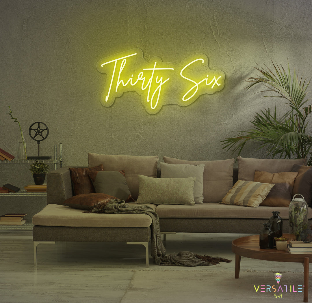 Thirty Six Birthday Neon Sign