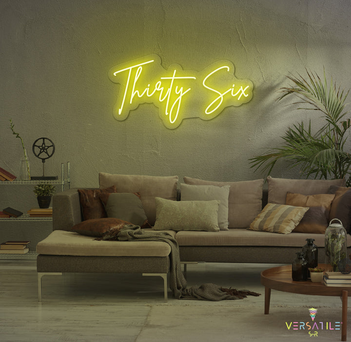 Thirty Six Birthday Neon Sign