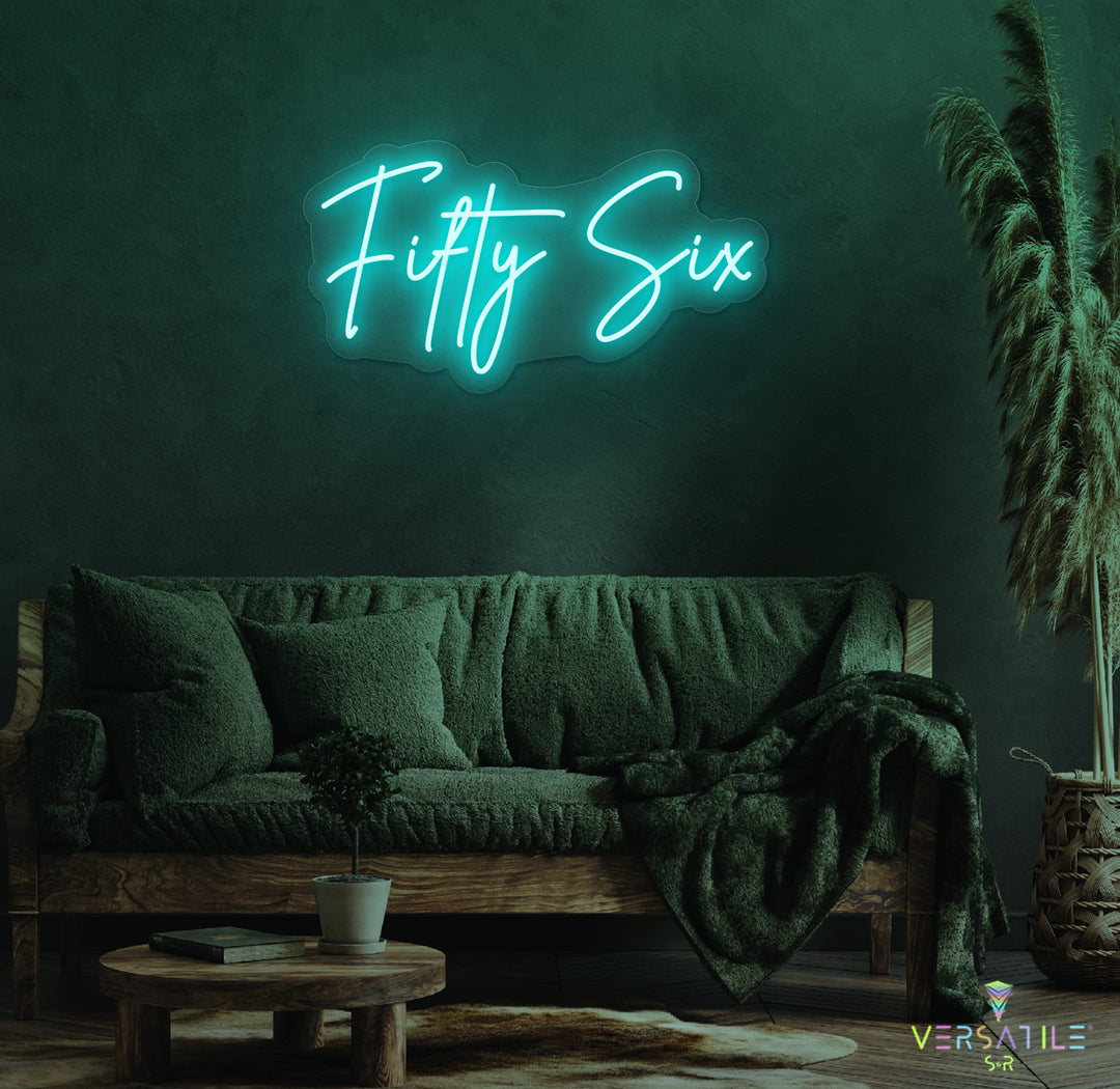 Fifty Six Birthday Neon Sign