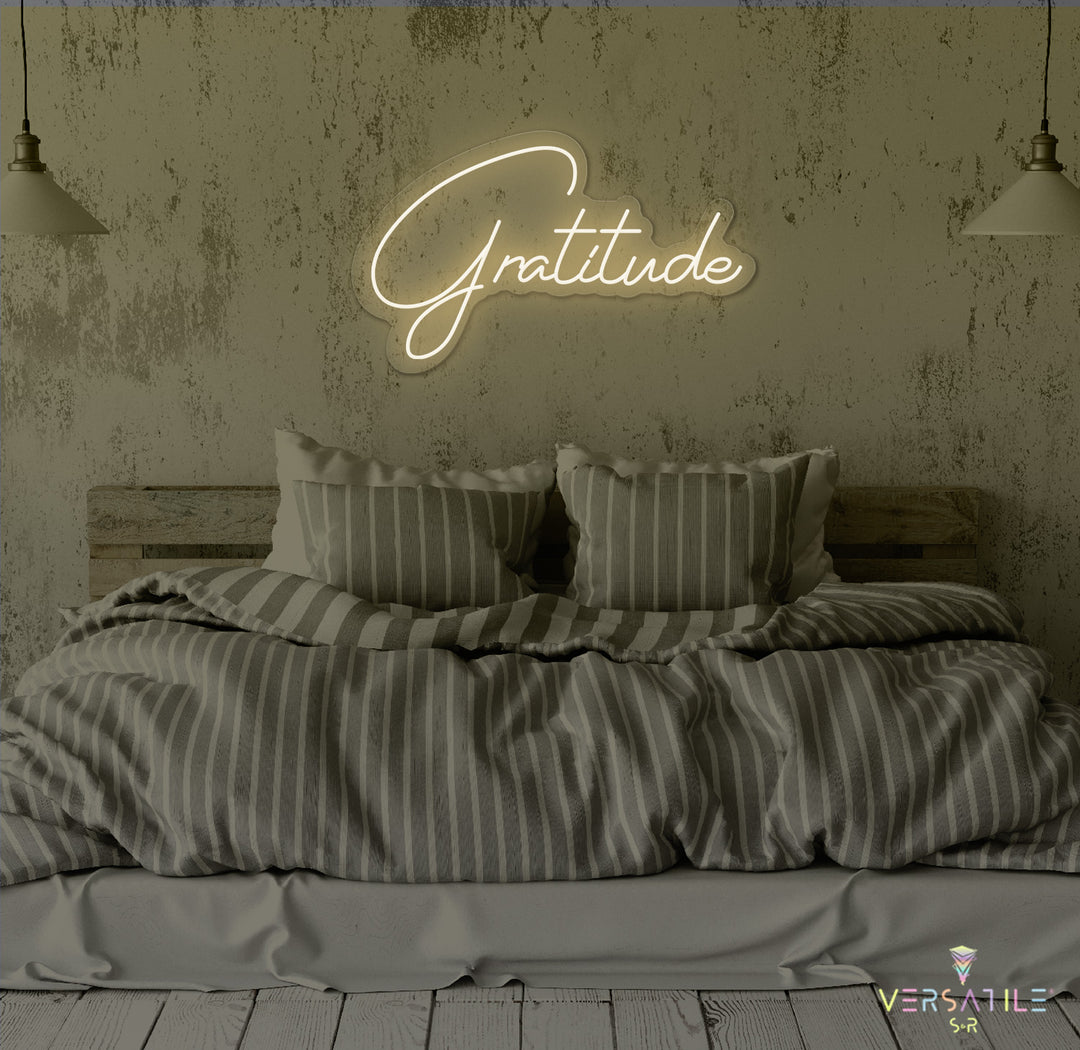Gratitude Neon Sign