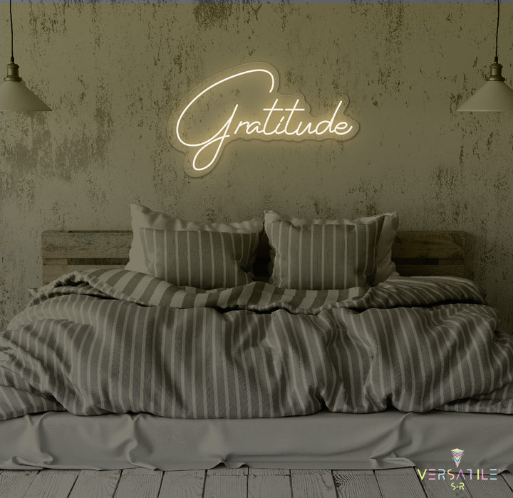 Gratitude Neon Sign