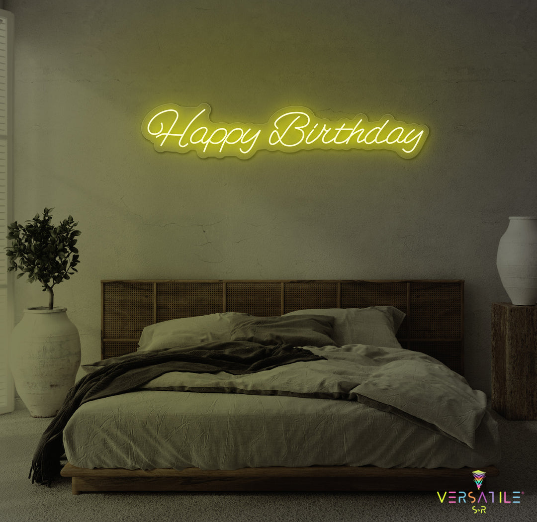 Happy Birthday Neon Sign