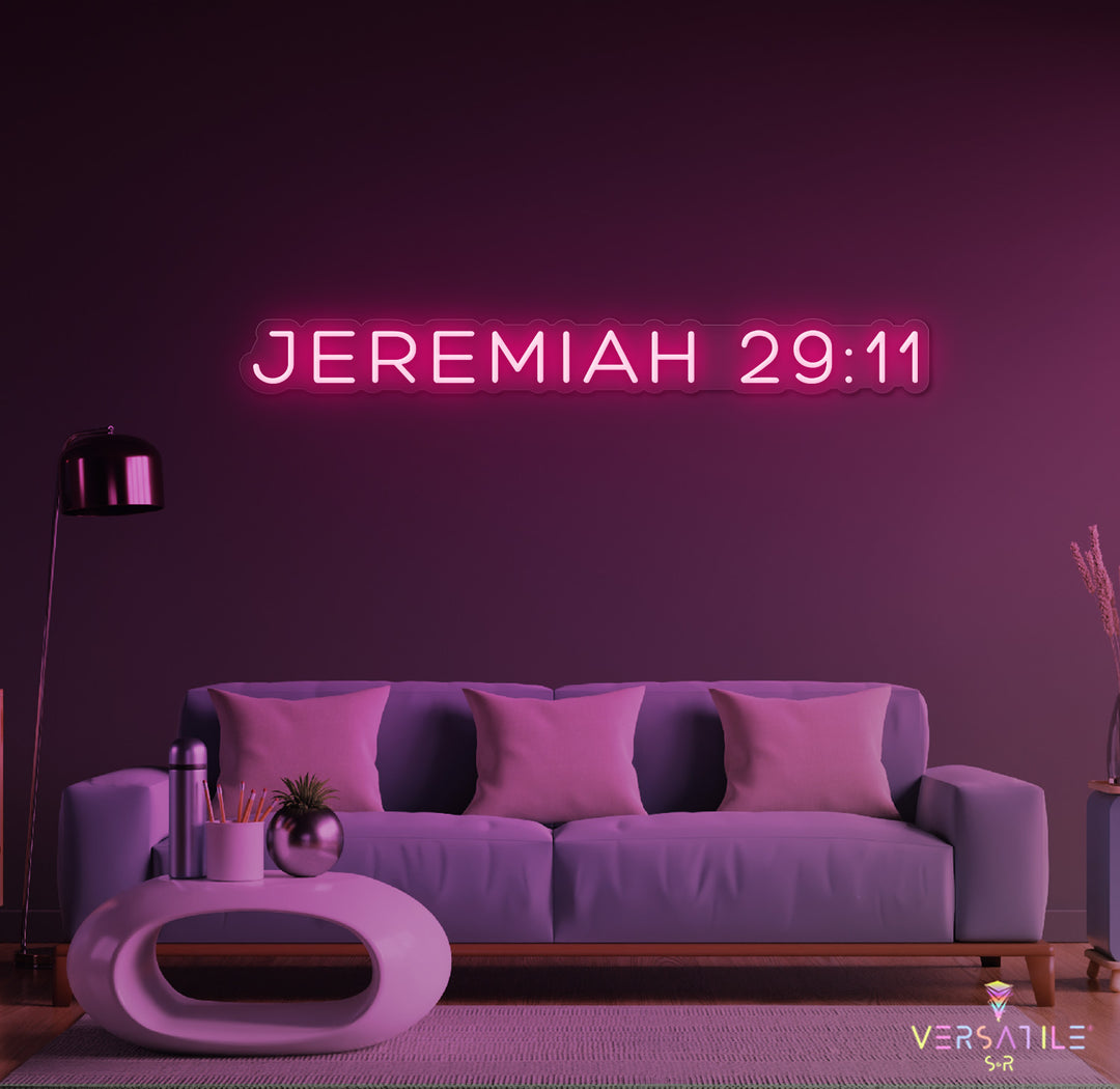 JEREMIAH 29:11 Neon Sign