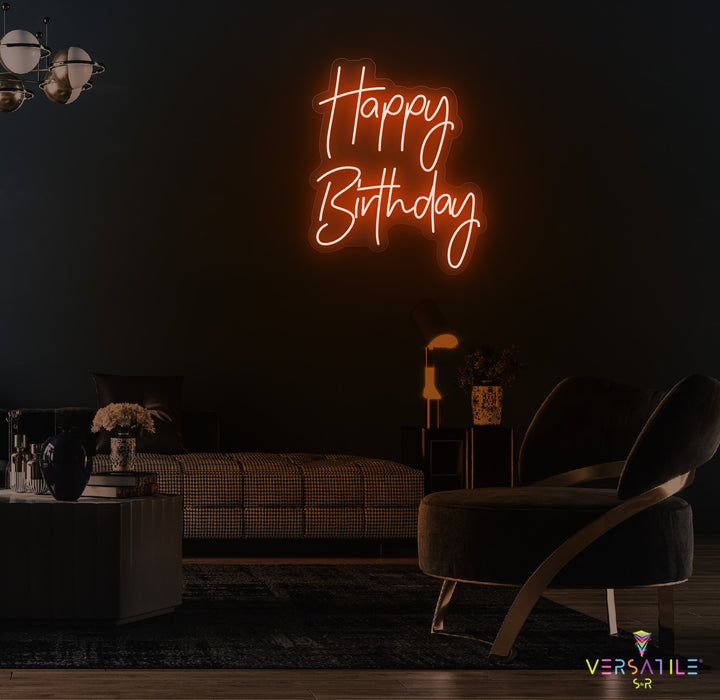 Happy Birthday Neon Sign