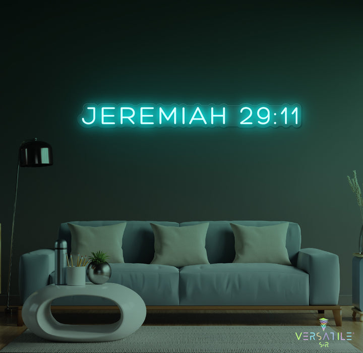 JEREMIAH 29:11 Neon Sign