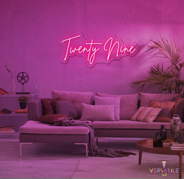 Twenty Nine Birthday Neon Sign