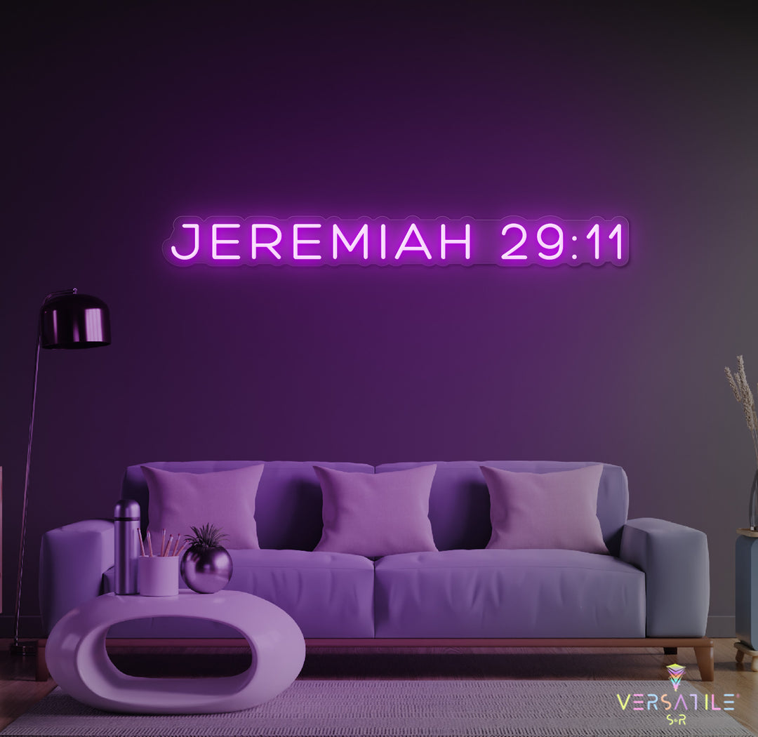 JEREMIAH 29:11 Neon Sign