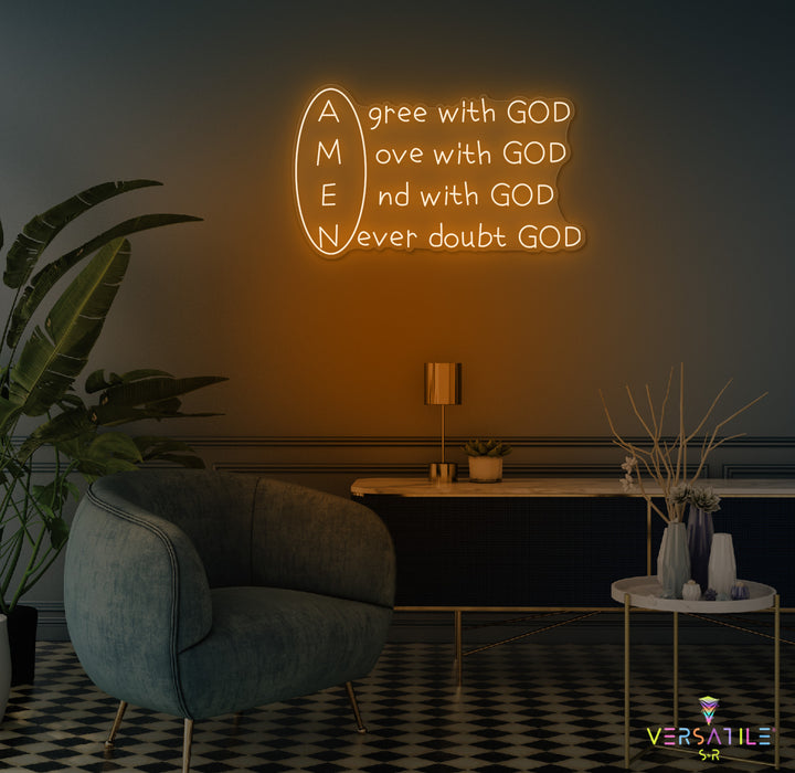 Amen Neon Sign