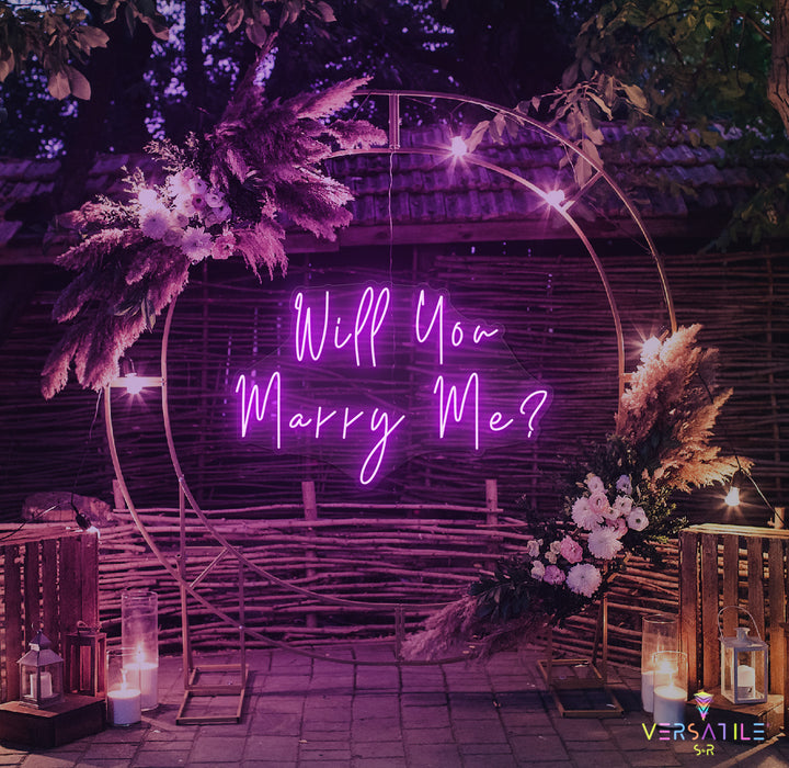 Will You Marry Me? Neon Sign