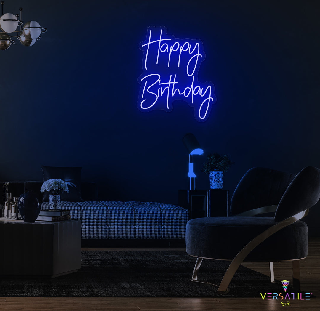 Happy Birthday Neon Sign