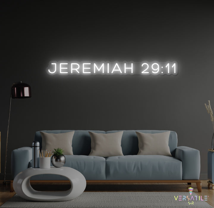 JEREMIAH 29:11 Neon Sign