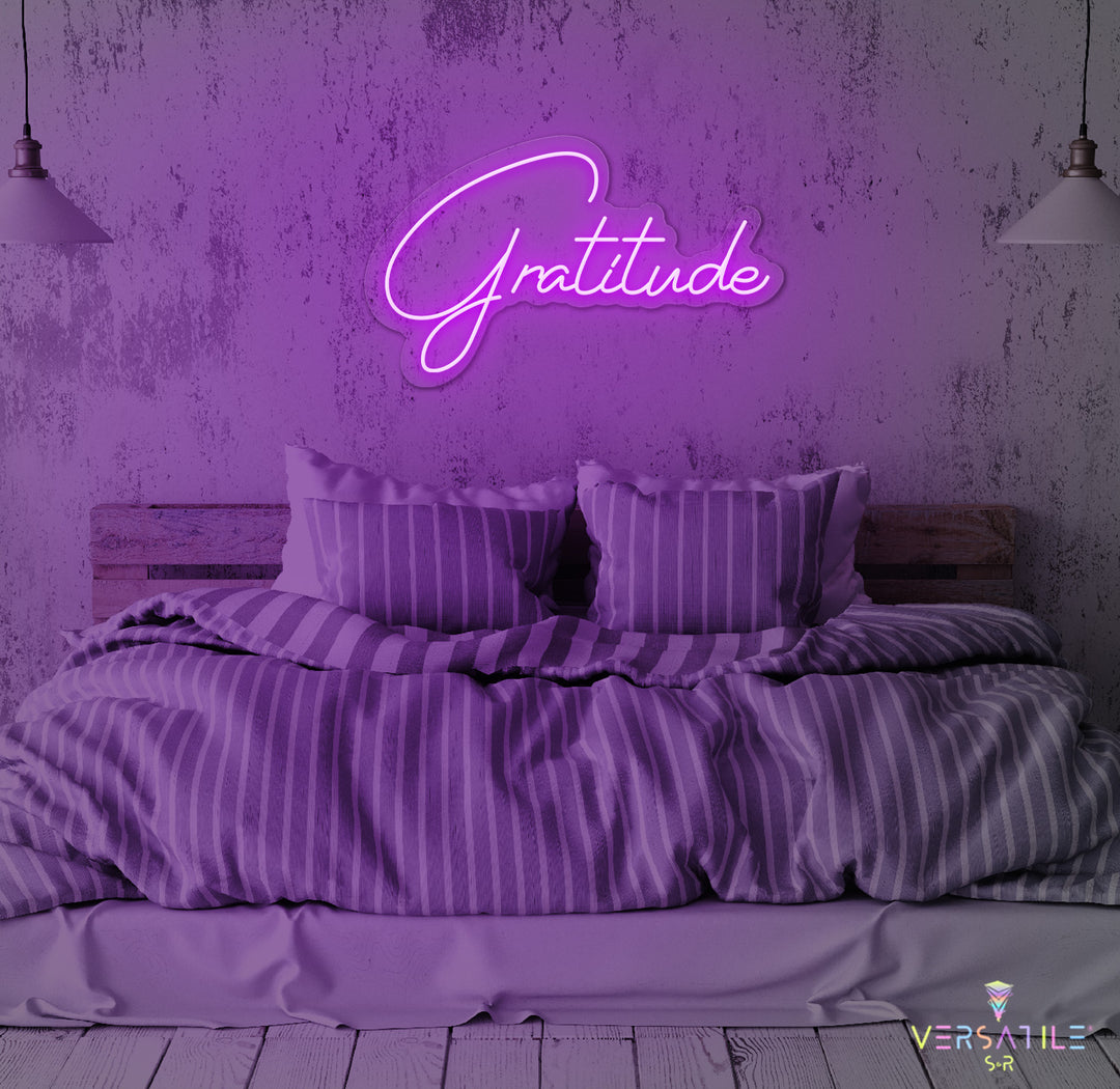 Gratitude Neon Sign