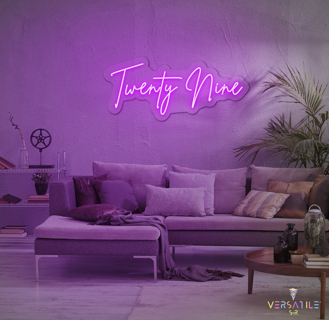 Twenty Nine Birthday Neon Sign