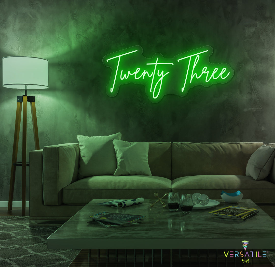 Twenty Three Birthday Neon Sign