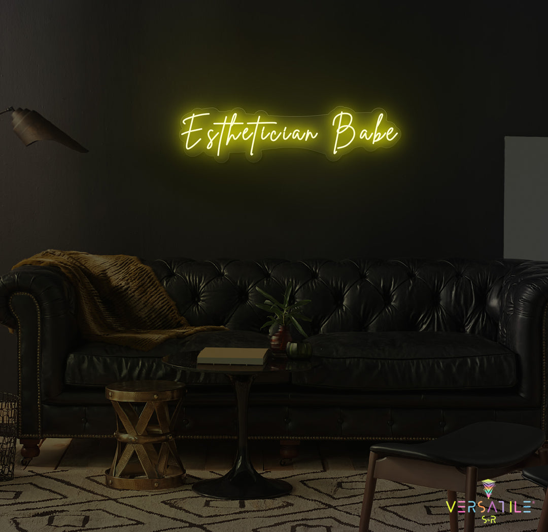 Esthetician Babe Neon Sign