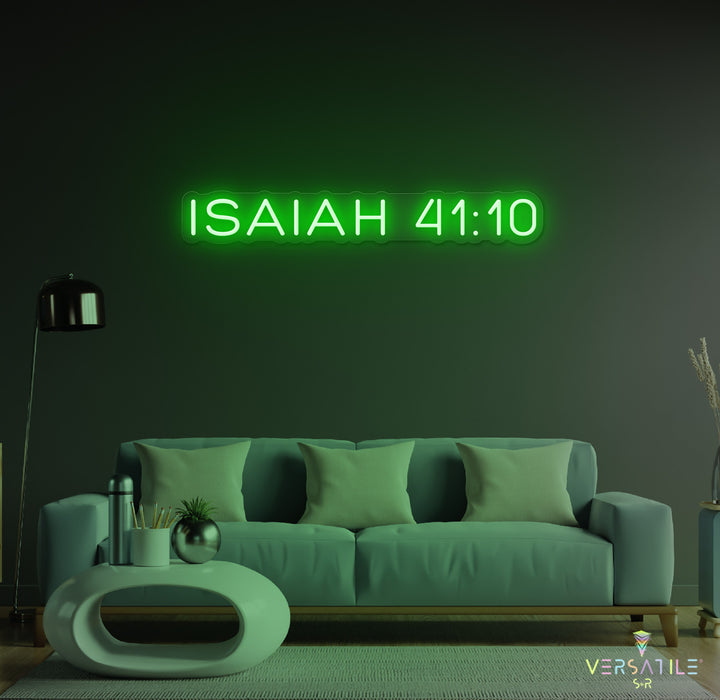 Isaiah 41:10 Neon Sign
