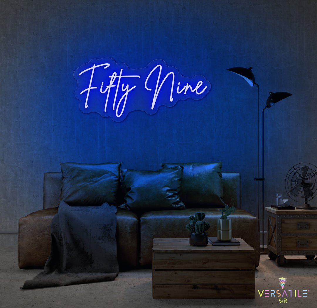 Fifty Nine Birthday Neon Sign